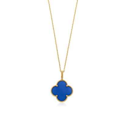 [Aurelle Style]CLOVER 25MM NECKLACE TURQUOISE ROSE GOLD