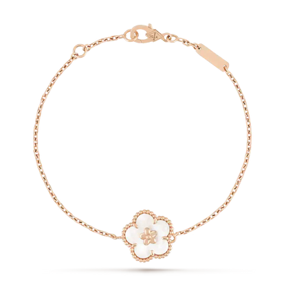[Aurelle Style]LUCKY WHITE MOP PLUM BLOSSOM  BRACELET