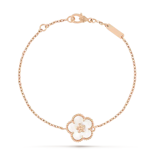 [Aurelle Style]LUCKY WHITE MOP PLUM BLOSSOM  BRACELET