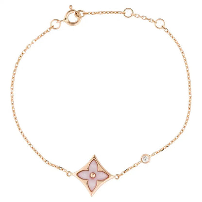 [Aurelle Style]STAR 1 DIAMOND PINK GOLD BRACELET