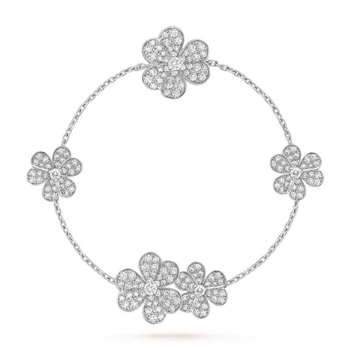 [Aurelle Style]FRIVOLE SILVER 5 FLOWERS BRACELET