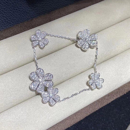 [Aurelle Style]FRIVOLE SILVER 5 FLOWERS BRACELET