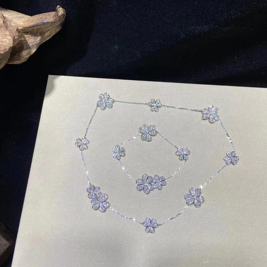 [Aurelle Style]FRIVOLE SILVER 5 FLOWERS BRACELET
