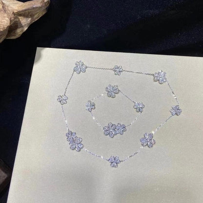 [Aurelle Style]FRIVOLE SILVER 5 FLOWERS BRACELET