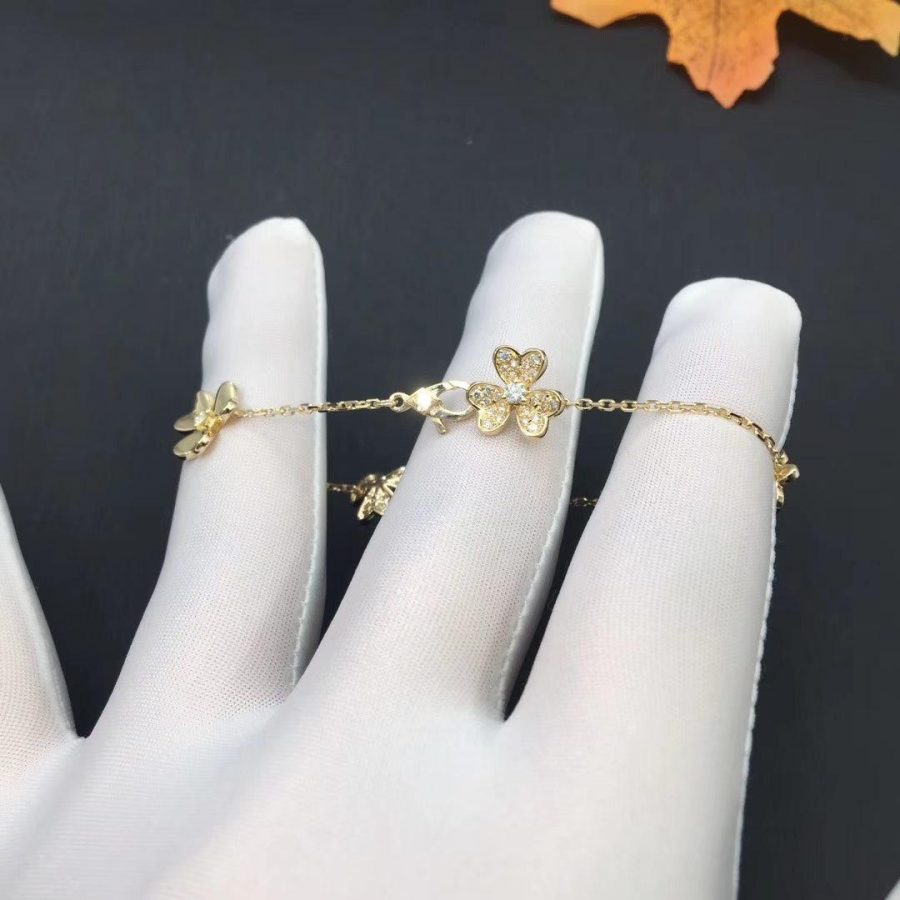 [Aurelle Style]FRIVOLE GOLD 5 FLOWERS BRACELET