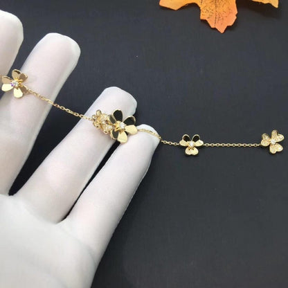 [Aurelle Style]FRIVOLE GOLD 5 FLOWERS BRACELET