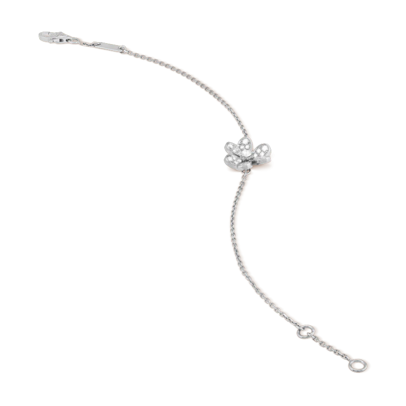 [Aurelle Style]FRIVOLE SILVER FLOWER DIAMOND BRACELET