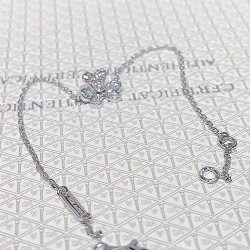 [TOP]FRIVOLE SILVER FLOWER DIAMOND BRACELET