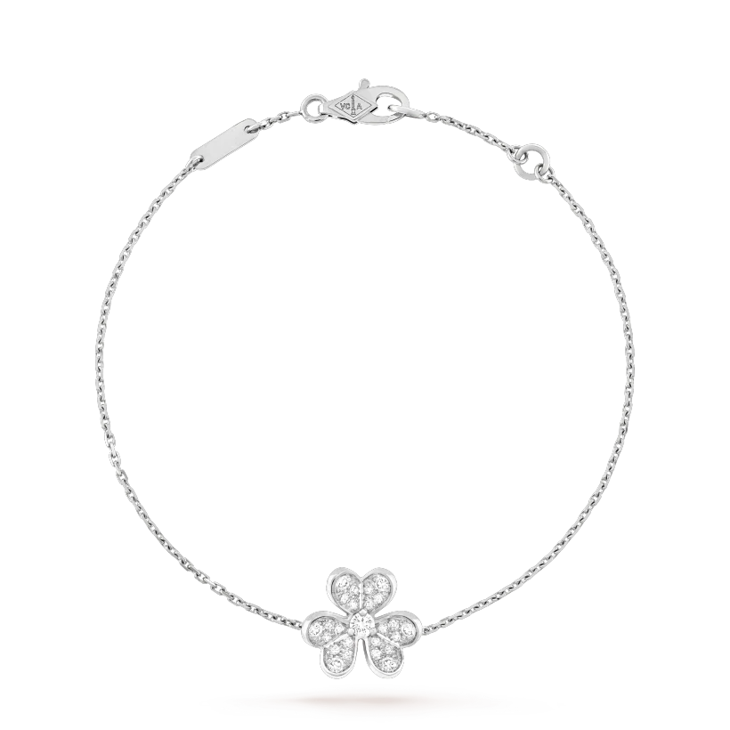 [Aurelle Style]FRIVOLE SILVER FLOWER DIAMOND BRACELET