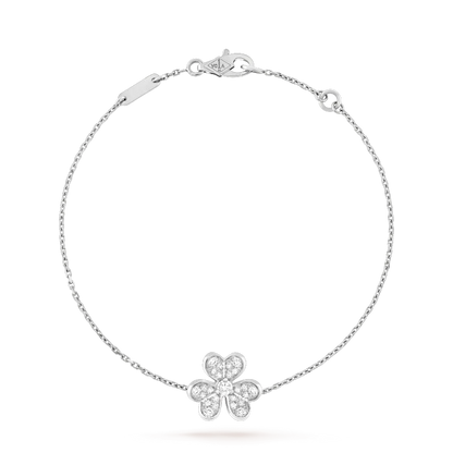 [Aurelle Style]FRIVOLE SILVER FLOWER DIAMOND BRACELET