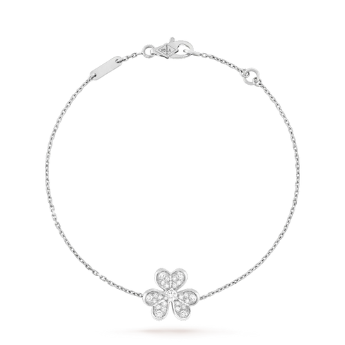 [Aurelle Style]FRIVOLE SILVER FLOWER DIAMOND BRACELET