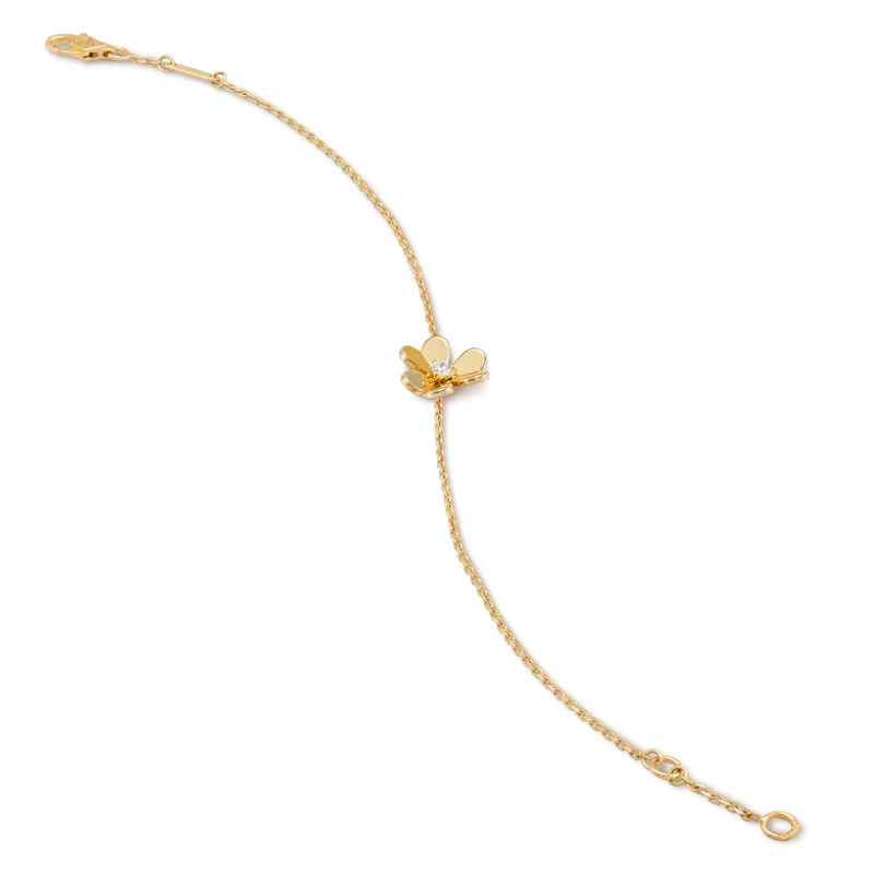 [Aurelle Style]FRIVOLE GOLD FLOWER PINK MALACHITE BRACELET