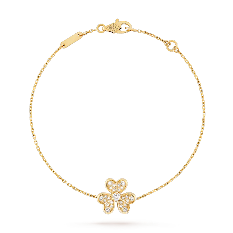 [Aurelle Style]FRIVOLE GOLD FLOWER DIAMOND BRACELET