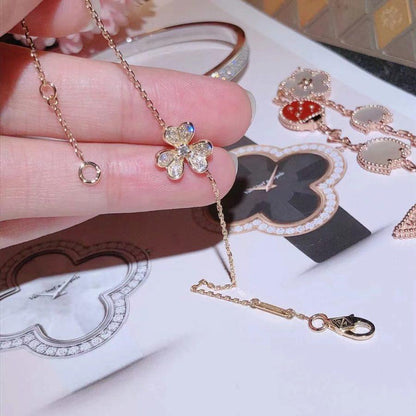 [Aurelle Style]FRIVOLE GOLD FLOWER DIAMOND BRACELET