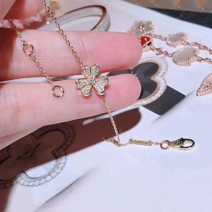 [Aurelle Style]FRIVOLE GOLD FLOWER DIAMOND BRACELET