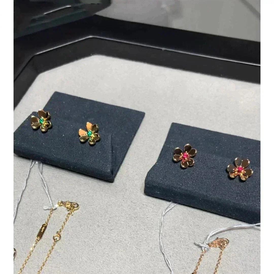 [Aurelle Style]FRIVOLE  FLOWER PINK EARRINGS