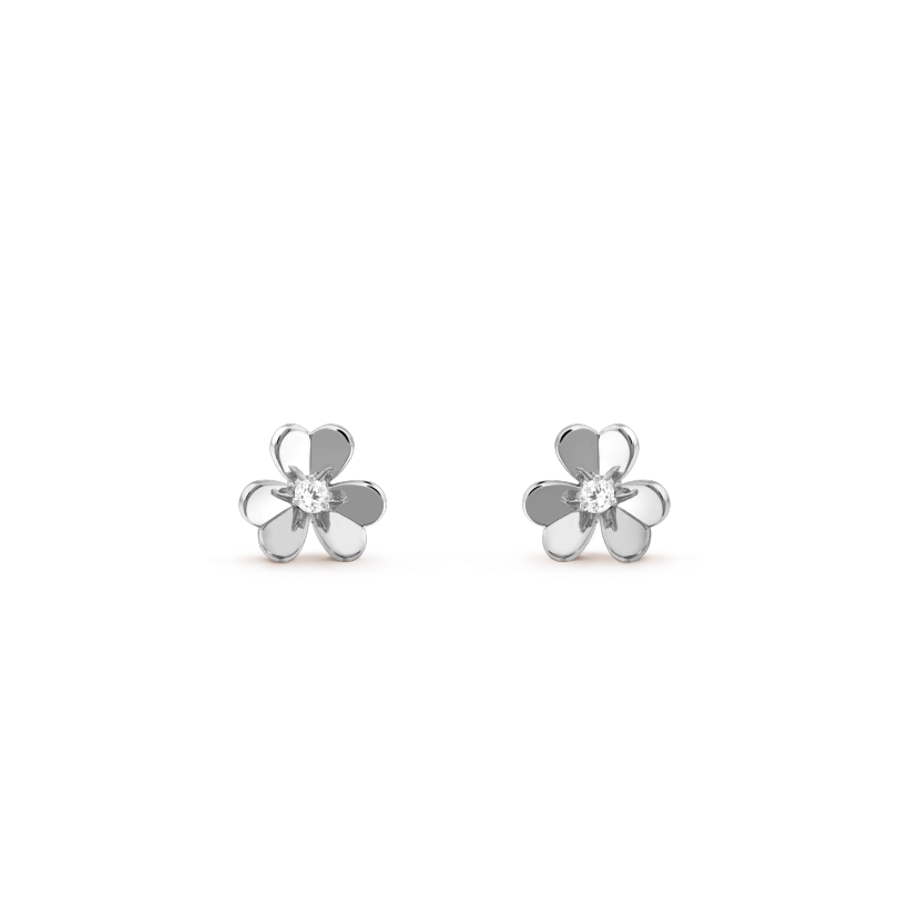 [Aurelle Style]FRIVOLE MINI SILVER FLOWER EARRINGS