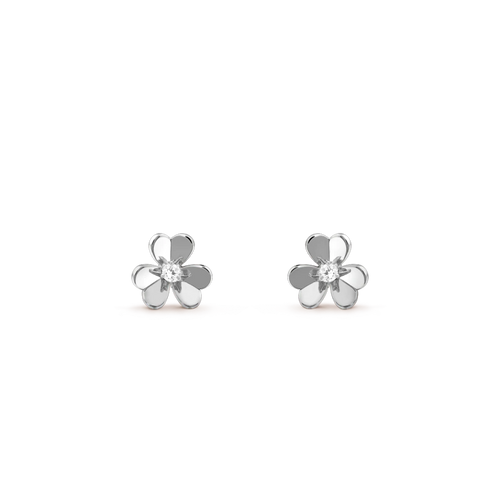 [Aurelle Style]FRIVOLE MINI SILVER FLOWER EARRINGS