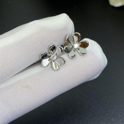 [Aurelle Style]FRIVOLE MINI SILVER FLOWER EARRINGS