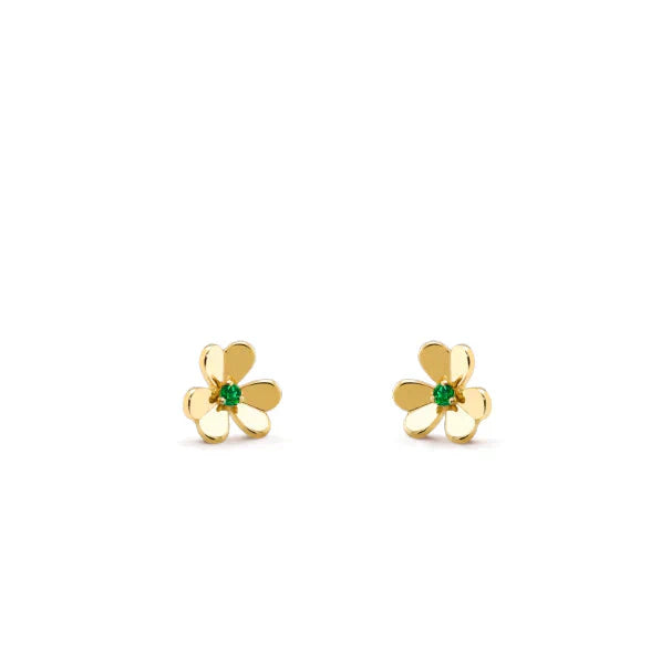 [Aurelle Style]FRIVOLE  FLOWER MALACHITE EARRINGS