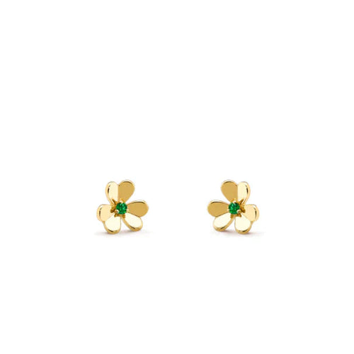 [Aurelle Style]FRIVOLE  FLOWER MALACHITE EARRINGS