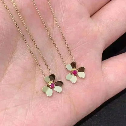 [Aurelle Style]FRIVOLE GOLD FLOWER NECKLACE