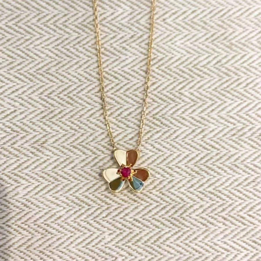 [Aurelle Style]FRIVOLE GOLD FLOWER NECKLACE