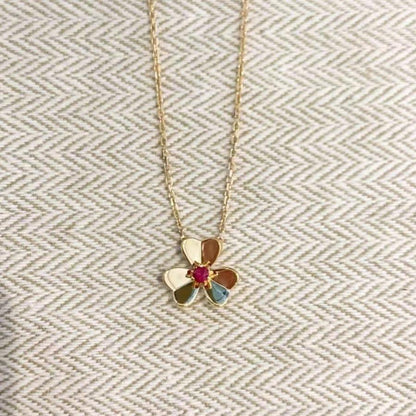 [Aurelle Style]FRIVOLE GOLD FLOWER NECKLACE