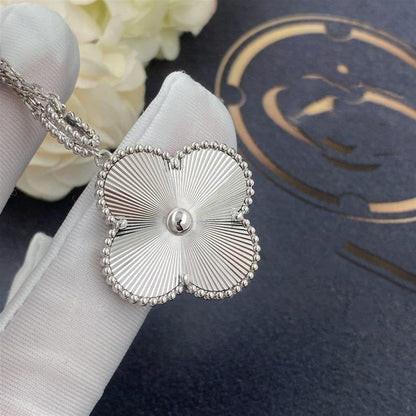[Aurelle Style]CLOVER 25MM SILVER BIG CLOVER NECKLACE