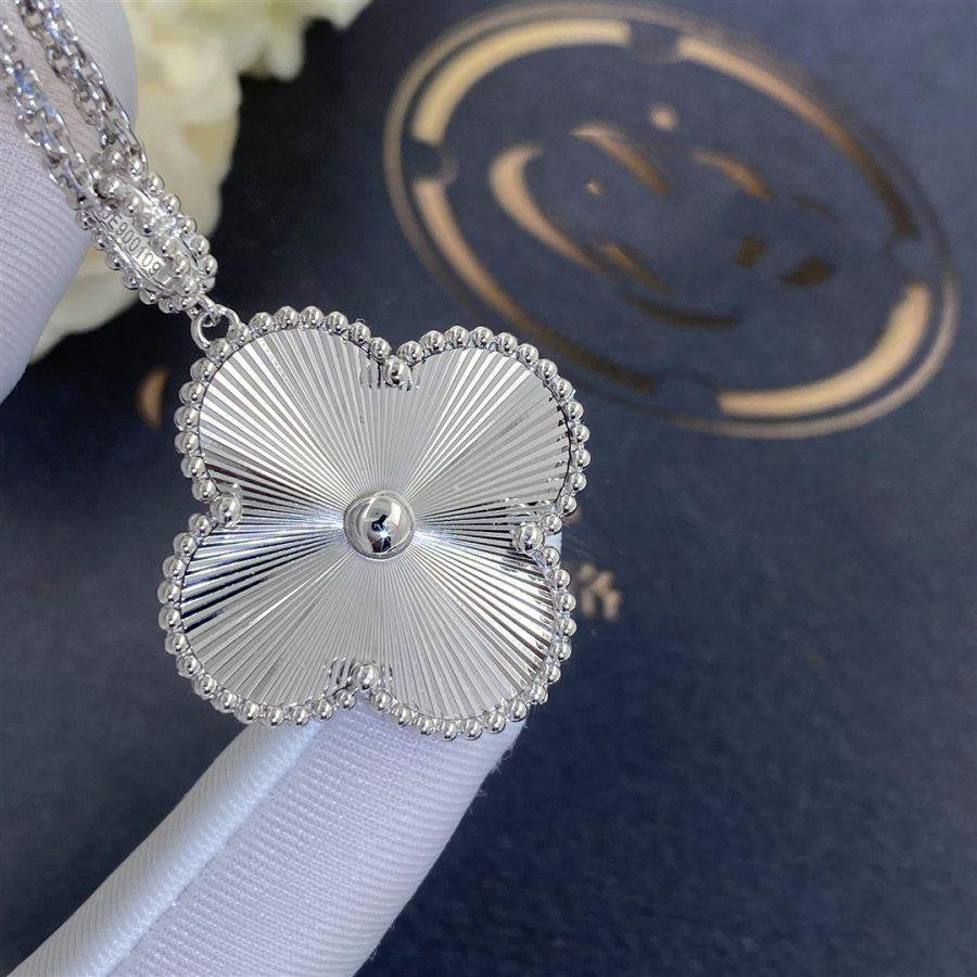 [Aurelle Style]CLOVER 25MM SILVER BIG CLOVER NECKLACE