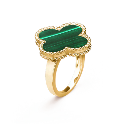 [Aurelle Style]CLOVER MALACHITE RING
