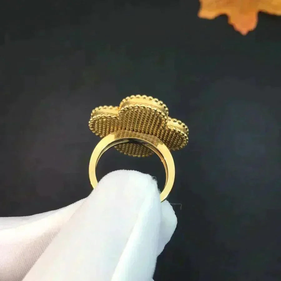 [Aurelle Style]CLOVER MALACHITE RING