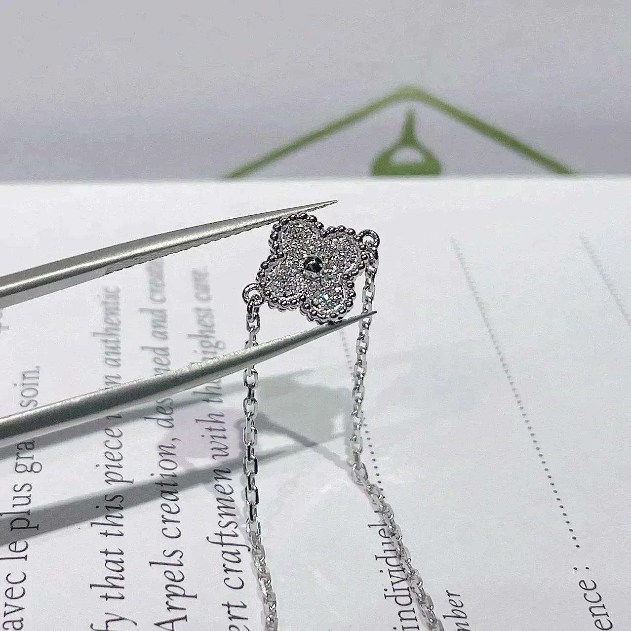 [Aurelle Style]CLOVER  SINGLE FLOWER BRACELET SILVER