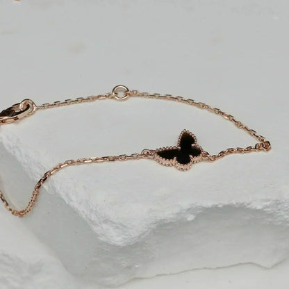 [Aurelle Style]BUTTERFLY ONYX  BUTTERFLY BRACELET