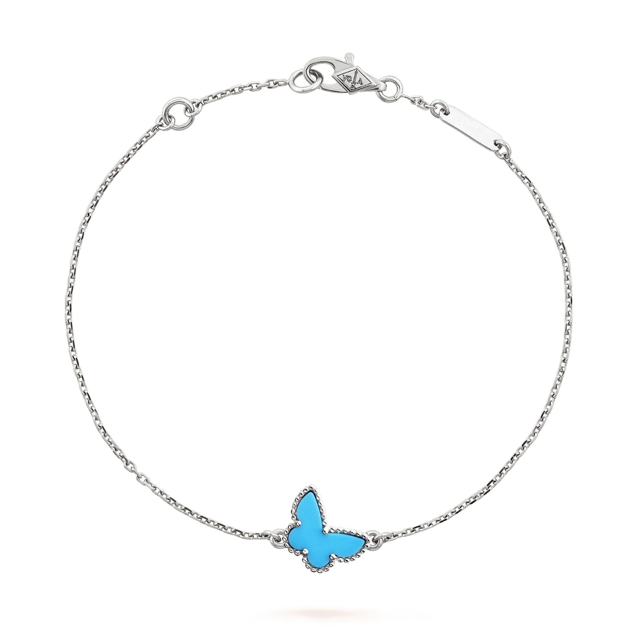 [Aurelle Style]BUTTERFLY TURQUOISE BUTTERFLY BRACELET SILVER