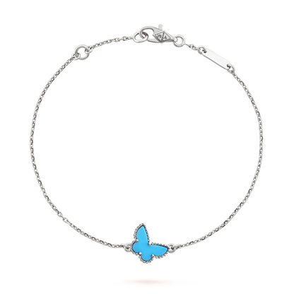 [Aurelle Style]BUTTERFLY TURQUOISE BUTTERFLY BRACELET SILVER