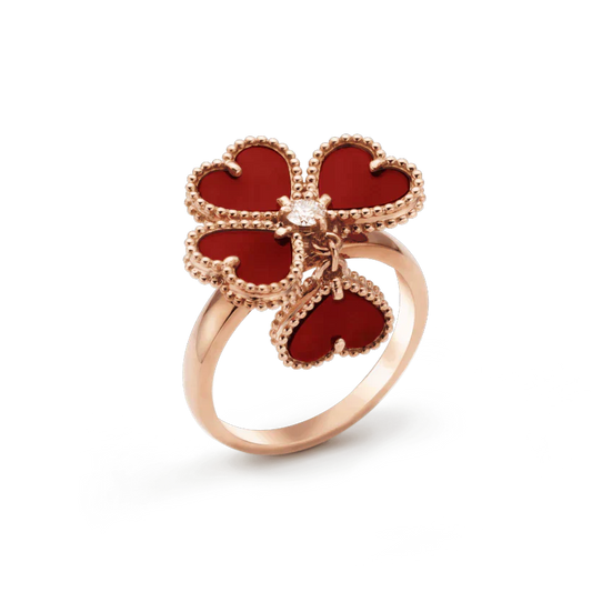 [Aurelle Style]SWEET CLOVER CARNELIAN RING