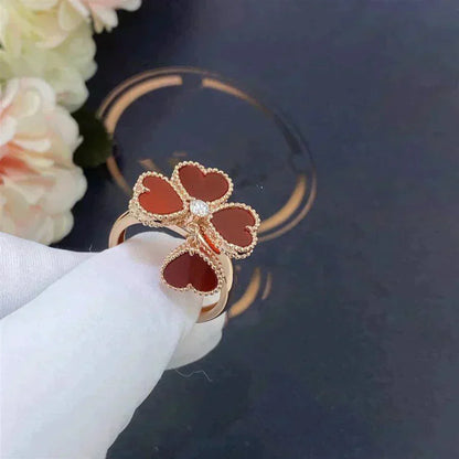 [Aurelle Style]SWEET CLOVER CARNELIAN RING