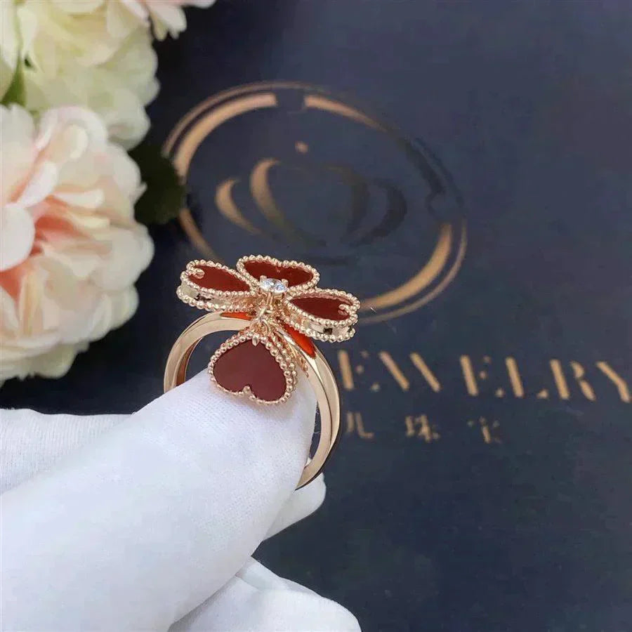 [Aurelle Style]SWEET CLOVER CARNELIAN RING