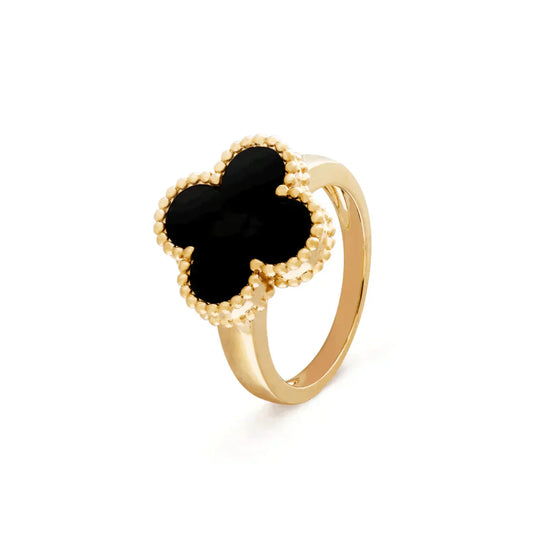 [Aurelle Style]CLOVER ONYX RING