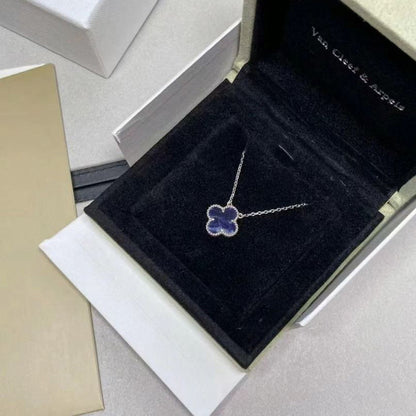 [Aurelle Style]CLOVER 15MM PIETERSITE NECKLACE SILVER