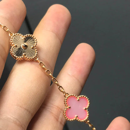 [Aurelle Style] CLOVER 5 MOTIFS  PINK MOP BRACELET COLLECTION