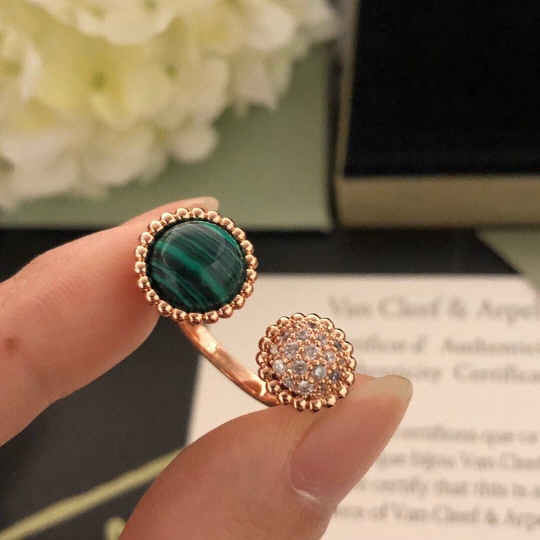 [Aurelle Style]PERLEE COULEURS DIAMOND ROSE GOLD BETWEEN THE FINGER RING