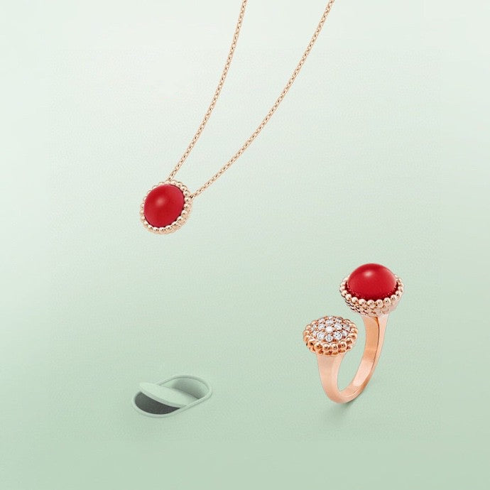 [Aurelle Style]PERLEE COULEURS DIAMOND ROSE GOLD BETWEEN THE FINGER RING