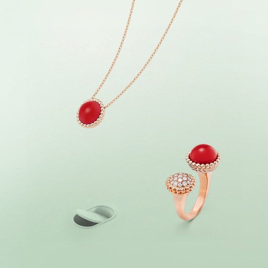 [Aurelle Style]PERLEE COULEURS DIAMOND ROSE GOLD BETWEEN THE FINGER RING