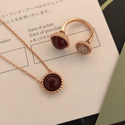 [Aurelle Style]PERLEE COULEURS DIAMOND ROSE GOLD BETWEEN THE FINGER RING