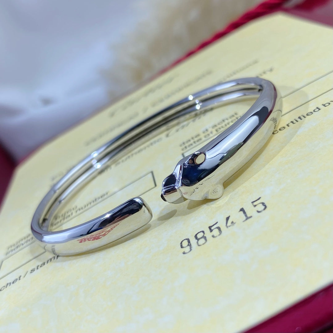 [Aurelle Style]PANTHERE SILVER OPEN BRACELET