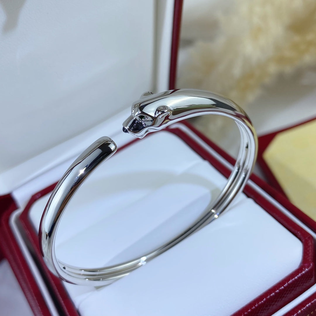 [Aurelle Style]PANTHERE SILVER OPEN BRACELET