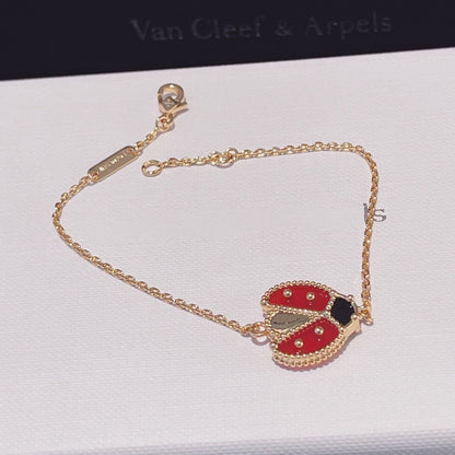 [Aurelle Style]LUCKY SPRING 1 MOTIF PINK GOLD BRACELET