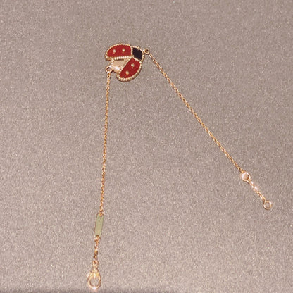 [Aurelle Style]LUCKY SPRING 1 MOTIF PINK GOLD BRACELET